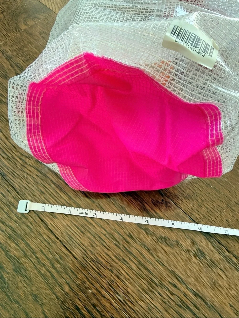 Amika Limited Edition Clear Mesh Crossbody Bag Hot Pink Orange Y2K